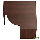 Стіл письмовий МГ-201 (1200х1200х750мм) горіх темний, фото 4