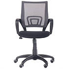 Крісло Веб сидіння Сітка чорна/спинка Сітка сіра, фото 7