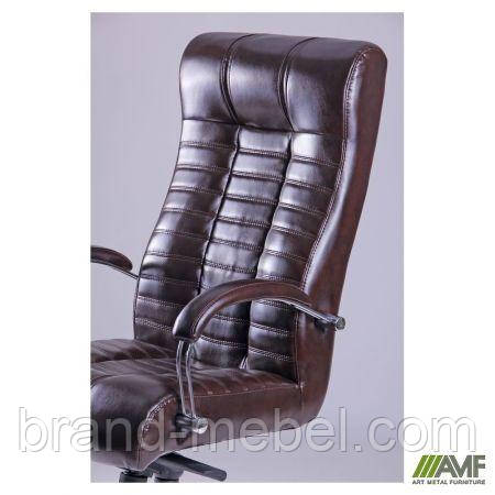 Крісло Атлантіс Хром Механізм MB Мадрас дк браун, фото 1