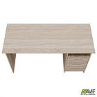 Стіл однотумбовий ОМ-123R (1387х580х750Н) Дуб Сонома, фото 4