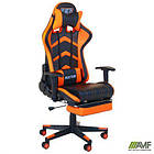 Крісло VR Racer Dexter Megatron чорний/помаранчевий, фото 5