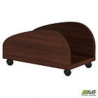 Тумба мобільна МГ-406 (290х500х280мм) горіх темний, фото 2