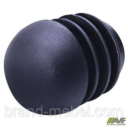 Комплект заглушок бар D20мм, чорний (комплект 4 шт.), фото 1