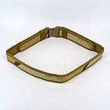 Нейлоновий швидкознімний полотняний тактичний ремінь унісекс 130 см US Desert, фото 3