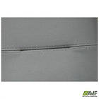 Крісло Самба-RC хром горіх Шкiрозамiнник сiрий без канта, фото 3