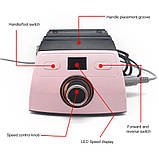 Фрезер ZS-710 для манікюру та педикюру, 50000 об./хв. - 70 Вт. Рожевий, фото 3