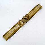 Нейлоновий швидкознімний полотняний тактичний ремінь унісекс 130 см US Desert, фото 4