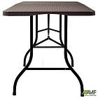 Стіл складаний Ford пластик під коричневий ротанг, фото 6