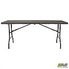 Стіл складаний Ford пластик під коричневий ротанг, фото 7