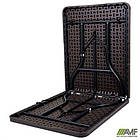 Стіл складаний Ford пластик під коричневий ротанг, фото 9