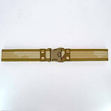 Нейлоновий швидкознімний полотняний тактичний ремінь унісекс 130 см US Desert, фото 5