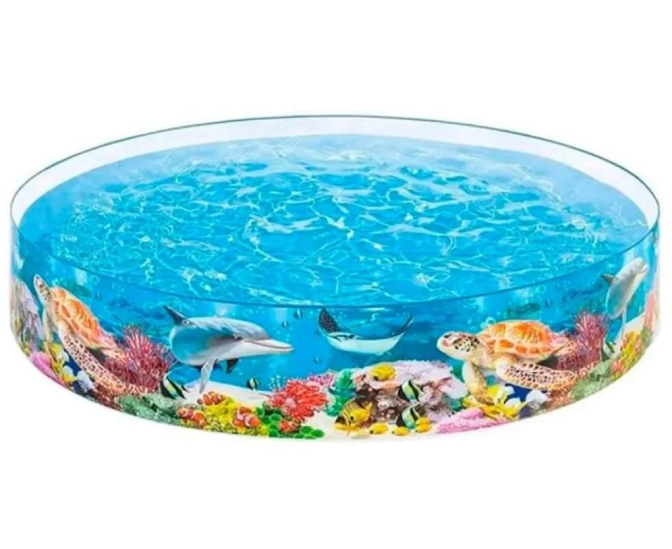 ☀️Дитячий каркасний басейн Intex 56452 "Океан", 958 л, 2,25 кг, 183х38 см, для дітей від 3х років, фото 1
