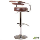 Стілець Маркіз Хокер хром Мадрас дк браун, підставка Т- образна, фото 8