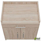 Тумба під принтер ОМ-410 (600х420х700Н) Дуб Сонома, фото 3