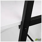 Стіл Mont Blanc (1250х550х1027Н) чорний/Білий, фото 3