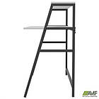 Стіл Mont Blanc (1250х550х1027Н) чорний/Білий, фото 9