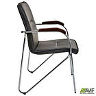 Стілець Самба хром горіх WAX Black Grey без канта, фото 7