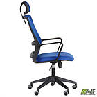 Крісло Matrix HR сидіння А-21/спинка Сітка синя, фото 8