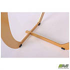 Стіл обідній Alexis gold / ceramics Lasa bianco, фото 2