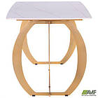 Стіл обідній Alexis gold / ceramics Lasa bianco, фото 8