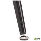 Стіл Umberto чорний/скло тоноване сіре, фото 4