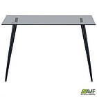 Стіл Umberto чорний/скло тоноване сіре, фото 8