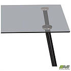 Стіл Umberto чорний/скло тоноване сіре, фото 10