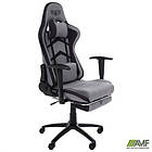 Крісло VR Racer Textile Craft сірий/чорний, фото 5