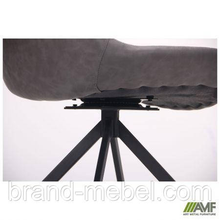 Стілець поворотний Aurora чорний/меланж латте, фото 1