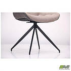 Стілець поворотний Aurora чорний/меланж латте, фото 2