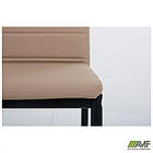 Стілець Сицилія НЬЮ черный Шкiрозамiнник бежевий, фото 3