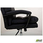 Крісло керівника Armani шкірозамінник чорний, фото 2