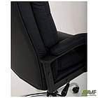 Крісло керівника Armani шкірозамінник чорний, фото 3