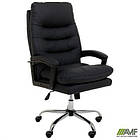 Крісло керівника Armani шкірозамінник чорний, фото 5