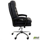 Крісло керівника Armani шкірозамінник чорний, фото 7