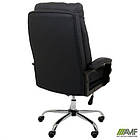 Крісло керівника Armani шкірозамінник чорний, фото 9