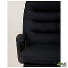 Крісло керівника Armani шкірозамінник чорний, фото 10