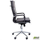 Крiсло Slim FX HB Хром Tilt WAX Black Grey, фото 8