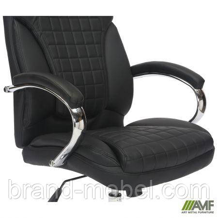 Крісло керівника Lester шкірозамінник чорний, фото 1