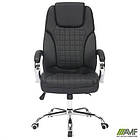 Крісло керівника Lester шкірозамінник чорний, фото 6