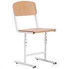 Стілець Шкільний регульований 4-6, ростова група, лак бук, фото 5