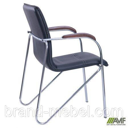 Стілець Самба хром горіх Неаполь N-20 без канта, фото 1