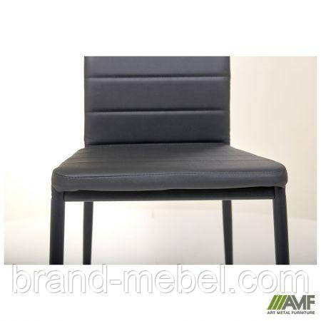 Стілець Сицилія НЬЮ чорний Шкiрозамiнник чорний, фото 1