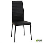 Стілець Сицилія НЬЮ чорний Шкiрозамiнник чорний, фото 5