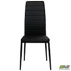 Стілець Сицилія НЬЮ чорний Шкiрозамiнник чорний, фото 7