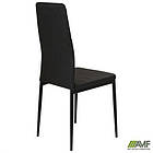 Стілець Сицилія НЬЮ чорний Шкiрозамiнник чорний, фото 9
