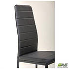 Стілець Сицилія НЬЮ чорний Шкiрозамiнник чорний, фото 10