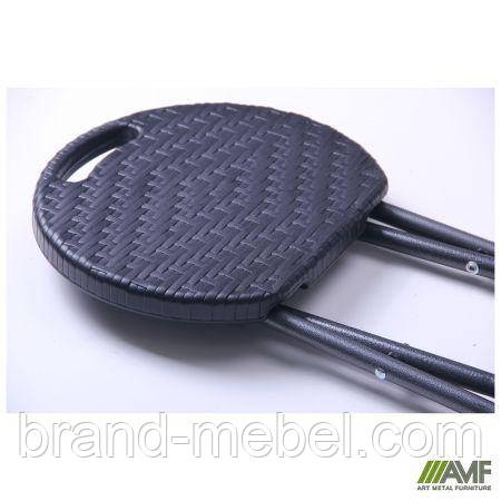 Табурет складаний Сеат пластик Rattan Black, фото 1