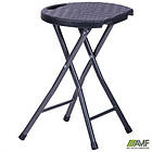 Табурет складаний Сеат пластик Rattan Black, фото 6