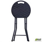 Табурет складаний Сеат пластик Rattan Black, фото 9